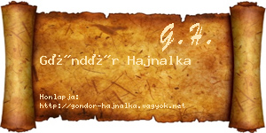 Göndör Hajnalka névjegykártya